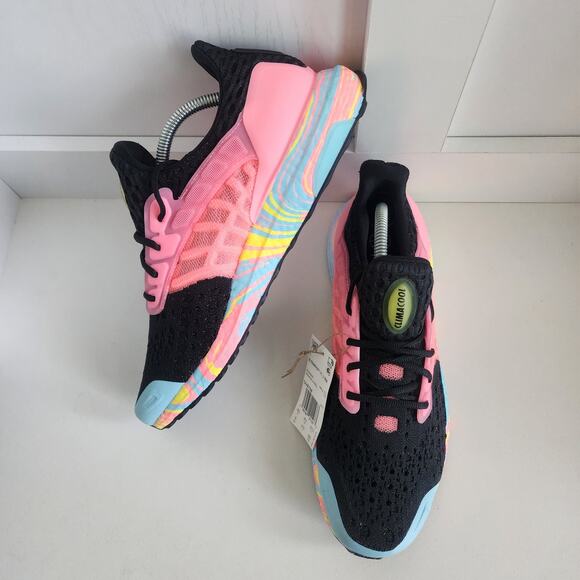 Adidas UltraBoost DNA ClimaCool Core Black/ Pink/ Beam Yellow M9 / W10 NEW $190 - Picture 4 of 12